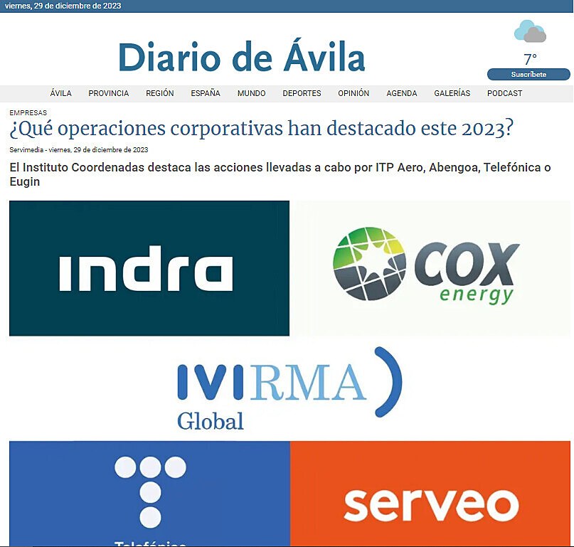 Qu operaciones corporativas han destacado este 2023?